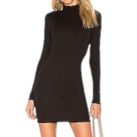 NEW Michael Lauren Black Dress Long Sleeve Medium - Picture 1 of 7
